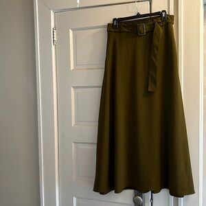 Olive Green Maxi Skirt